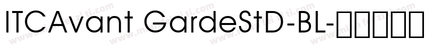 ITCAvant GardeStD-BL字体转换